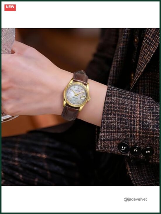 Luxury Small Wrist Watch for Women Genuine Leather Swiss Quartz 28MM main image 5